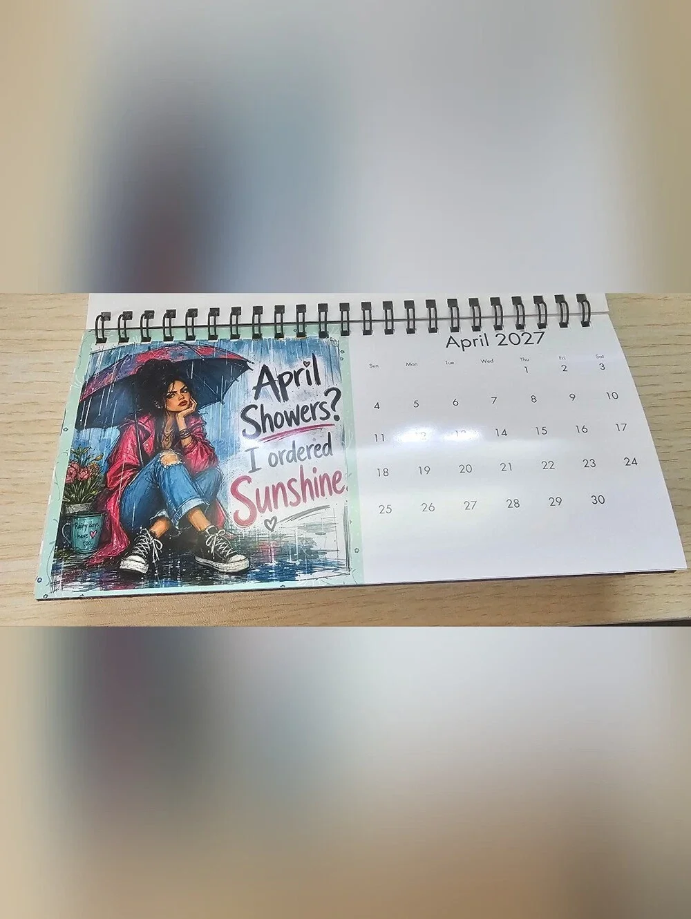 12 Months of Attitude 2027 Desk Calendar